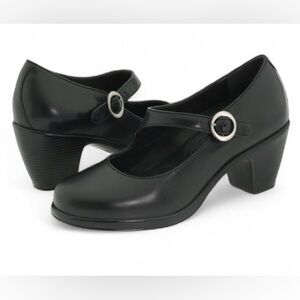 NWOT Dansko Becca women’s 39 (8-9) black Nappa Mary Jane leather heeled shoes